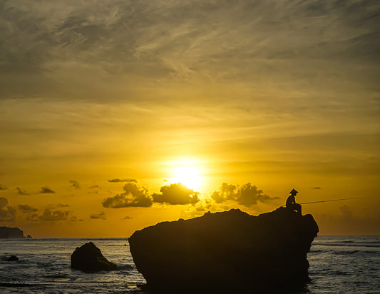 Fishing at Sunset