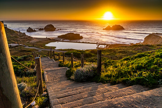 Sutro Bath at Sunset