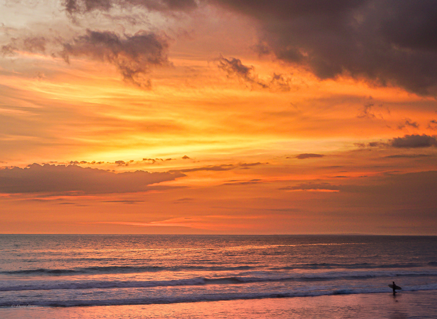 Sunset Surfing in Bali