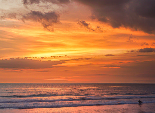 Sunset Surfing in Bali